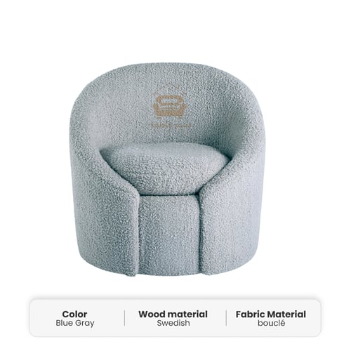 كرسي رمادي لغرفه المعيشه 85*80*85