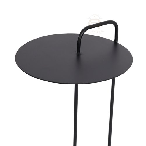 طاولة خدمة حديد بشكل دائري سطح حديد