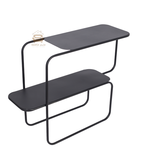 طاولة مدخل حديد كامل دورين لون أسود مطفي