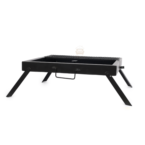 منقل بشكل شنطة غاز وحطب قابل للتسفيط