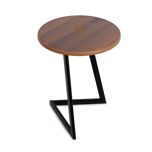 طاولة خدمة تصميم عصري قاعدة حديد لون أسود وسطح شكل...