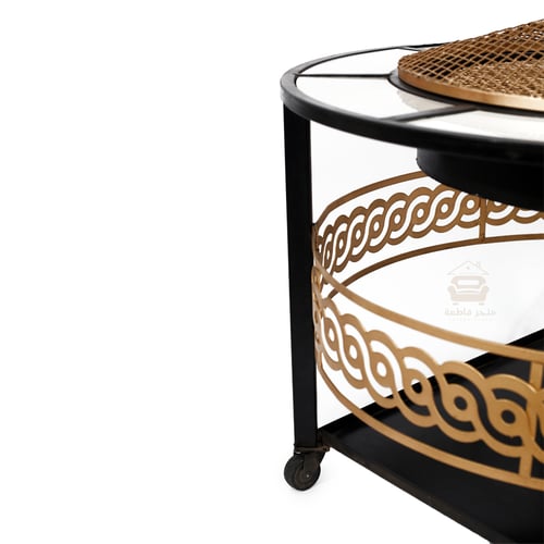 منقل بشكل دائري مع حزام قص ليزر السطح سيراميك لون...