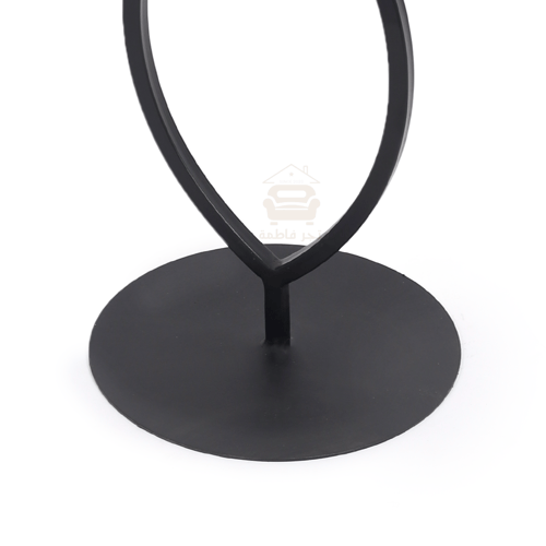 طاولة خدمة دائري معدن وزجاج