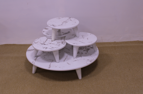 طقم طاولة ارضي 5 قطعه