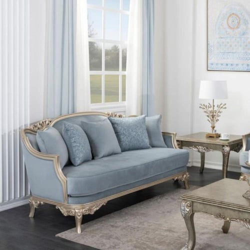 طقم كنب كلاسيكي فاخر 4 قطع+3 طاولات – صناعة سعودية...