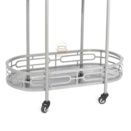 عربية تقديم دورين قص ليزر لون فضي لون سطح زجاج اسو...