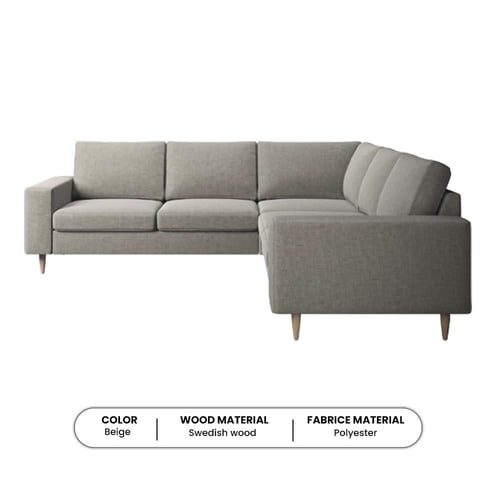 كنبة زاوية رمادي مقاس 250*250*85*85