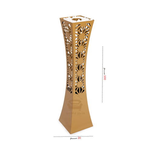 مبخر ة حديد لون ذهبي مصنوعة قص بالليزر