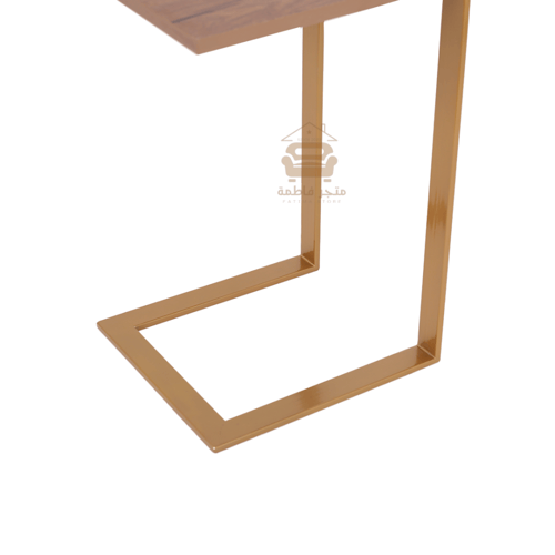 طاولة خدمة مربعه لون ذهبي