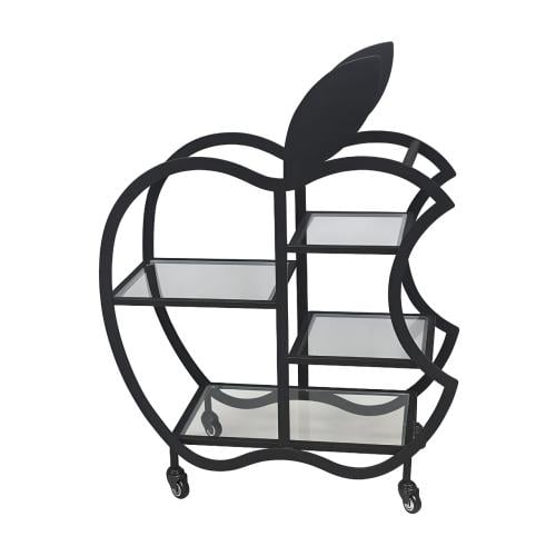 عربة تقديم ب تصميم ابرو ماكس لون اسود