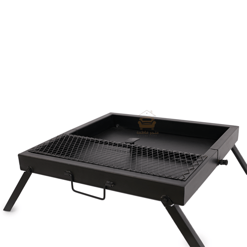 منقل بشكل شنطة غاز وحطب قابل للتسفيط