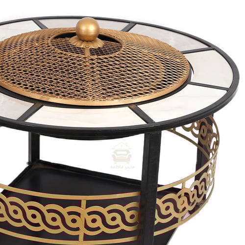 منقل بشكل دائري مع حزام قص ليزر السطح سيراميك لون...