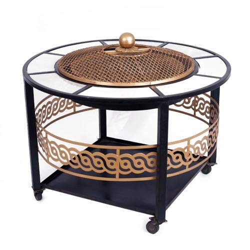 منقل بشكل دائري مع حزام قص ليزر السطح سيراميك لون...