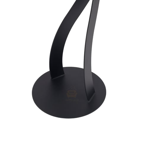 طاولة خدمة شكل دائري لون القاعدة والسطح حديد لون أ...