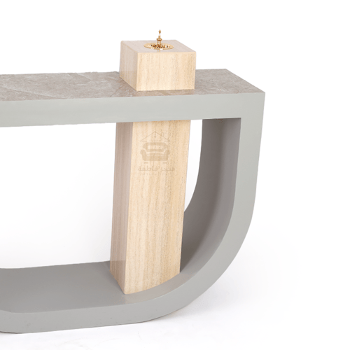 طاولة مدخل كونسول بديل رخام رمادي