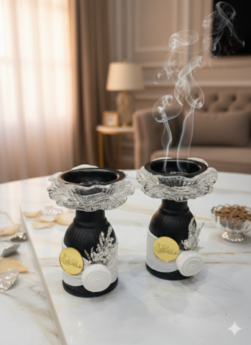 مباخر العيد شكل جديد كرستال 12 حبه