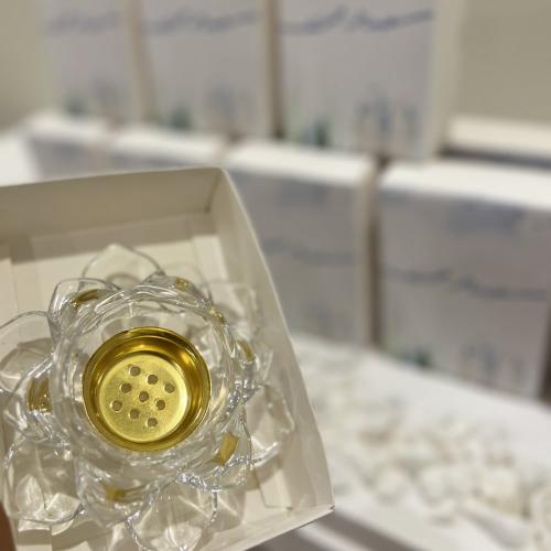 مبخره كرستال الدرزن 12حبه مع بكس بطباعه تصميمك