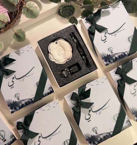 فواحه تعليقة سراميك معطر مع تصميم حسب طلبكم الدرزن...