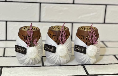 مباخر مع تغليف 12 حبه الدرزن حسب الطلب واتساب