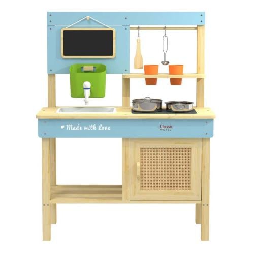 مطبخ الهواء الطلق الخشبي