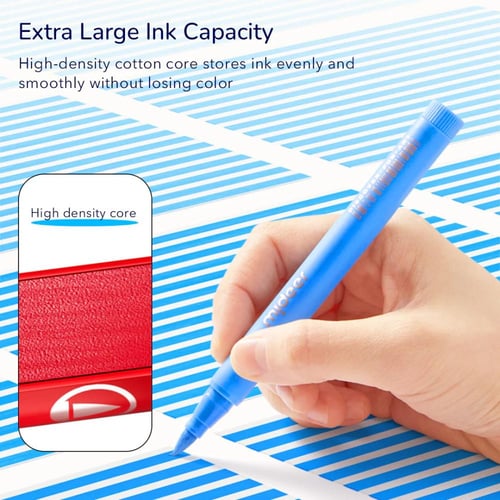 أقلام أكريليك – رؤوس فرشاة + حقيبة التلوين (24 لون...