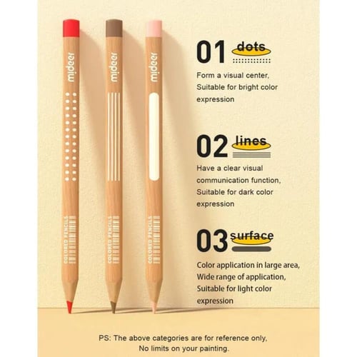 ألوان خشبية حجم كبير - 24 لون