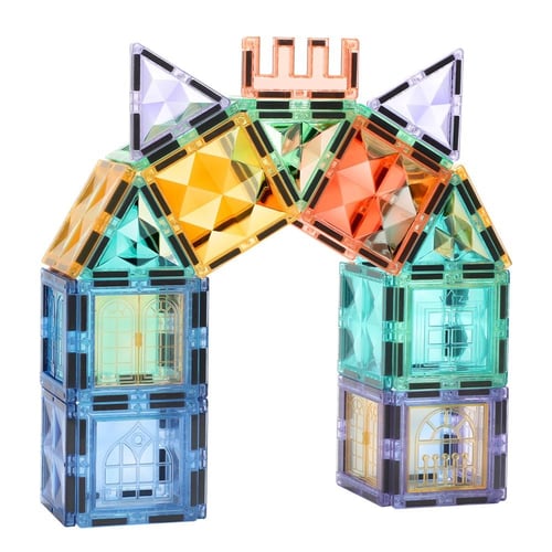 مجموعة مكعبات البناء المغناطيسية – 100 قطعة