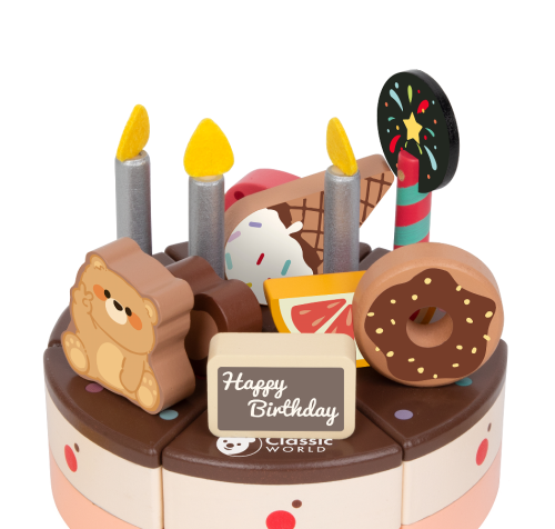 كيكة عيد الميلاد الخشبية