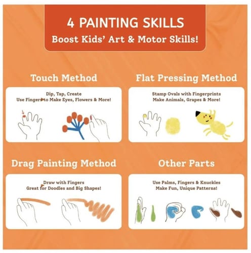 طلاء الاصابع-6 ألوان