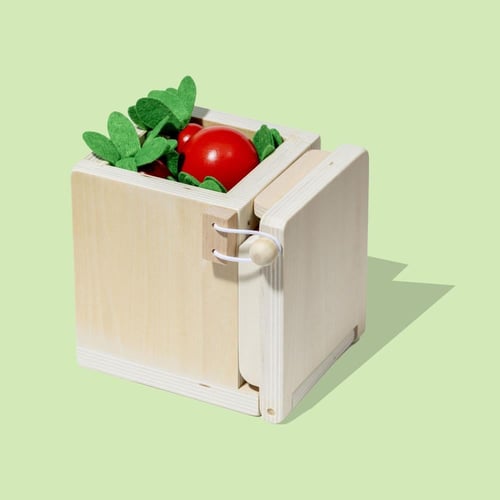 الصندوق الخشبي مع 4 اغطية