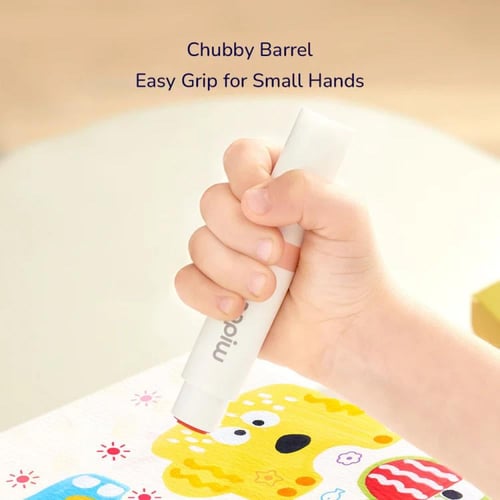 أقلام تلوين قابلة للغسل برأسين - عدد 6