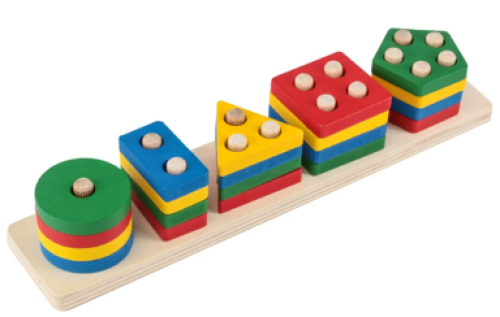 تطابق الاشكال الهندسية والالوان