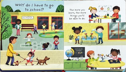 "لماذا يجب علي الذهاب للمدرسة" " why do I have to...