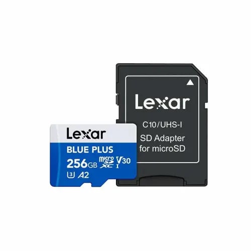 Lexar Blue Plus MicroSD Memory 256GB capacity – hi...