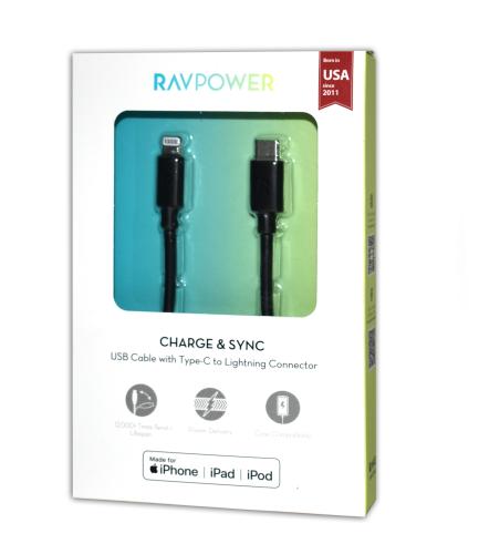 كيبل ايفون USB إلى PDشركة RAVPOWER