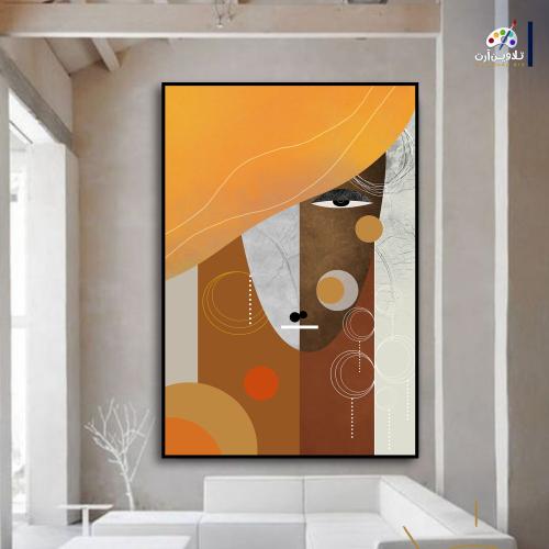 لوحة قماشية فخمة بتصميم فن تشكيلي