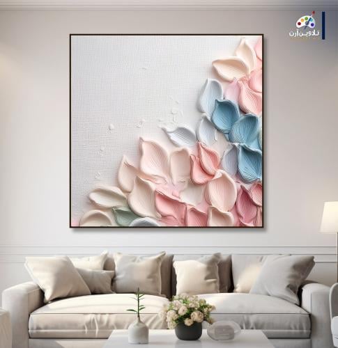 لوحة قماشية فخمة بتصميم تجريدي