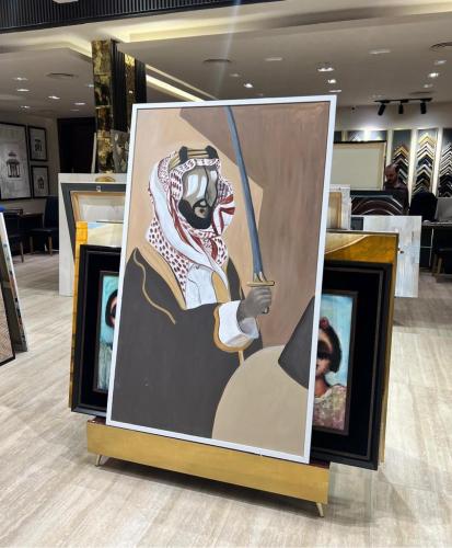 لوحه رسم بتصميم تراثي فني انيق
