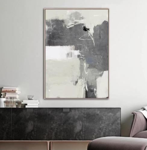 لوحة قماشية فخمة بتصميم تجريدي