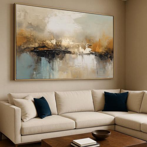 لوحة تنطق بالإيقاع البصري وتوازن التفاصيل