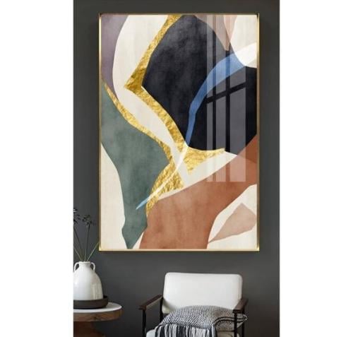 لوحة قماشية فخمة بتصميم فن تشكيلي