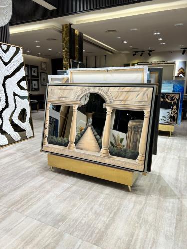 رسم علي مرايا عاديه بشكل انيق ومميز