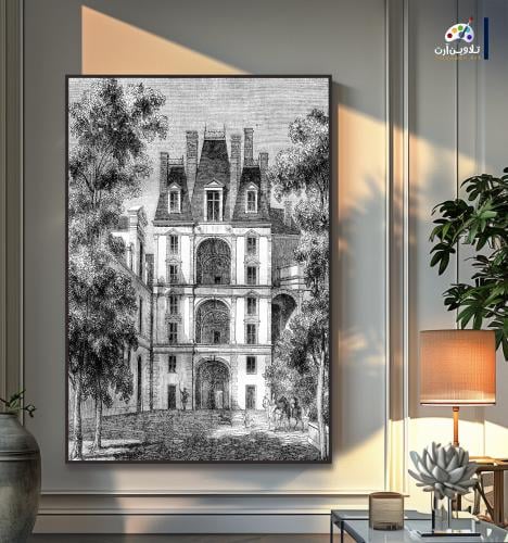 لوحة قماشية فخمة بتصميم كلاسيكي