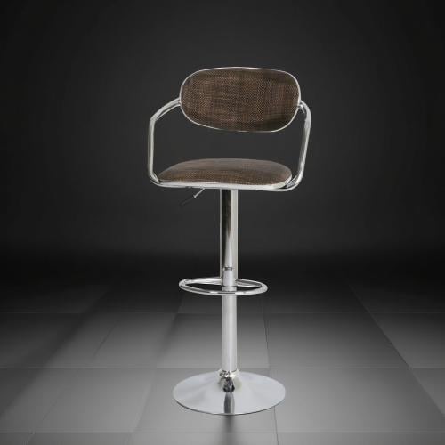 كرسي بار بيستم دوار لون بني