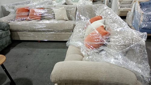 كنب بوليستر حرف L مقاس 6 متر