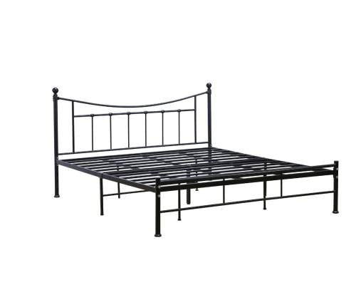 سرير حديد نفرين لون اسود مقاس 180*200