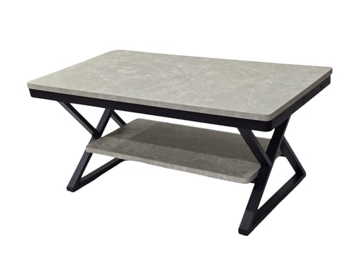 طاولة كنب راقية مقاس 110 سم لون رمادي فاتح