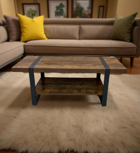 طاولة ضيافة راقية مقاس 120 سم لون بني