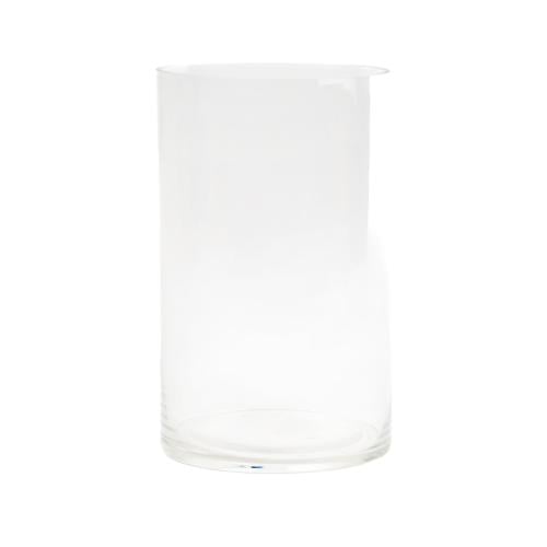 فازة زجاجي شفاف 15*25