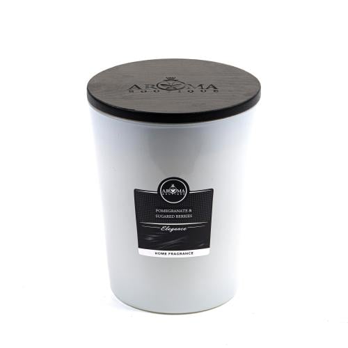 شمع معطر بكاسة بغطاء خشبي
